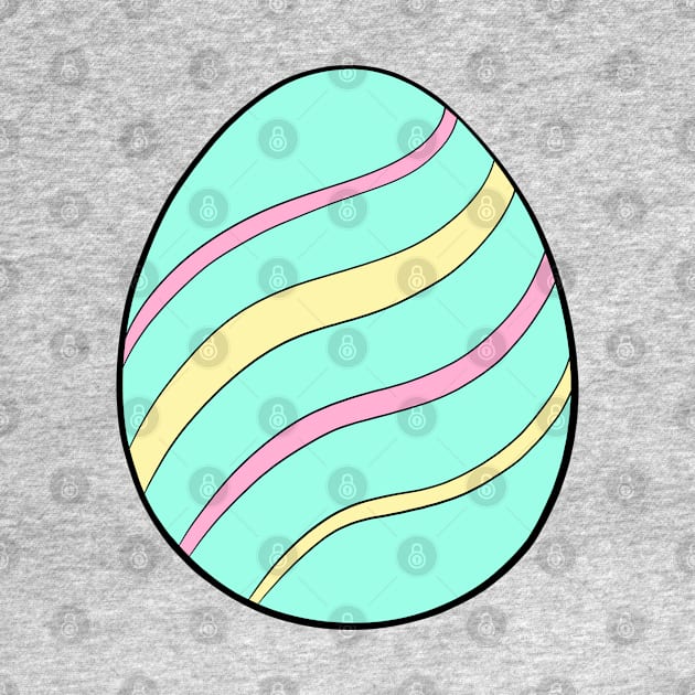 Striped Easter Egg by Lady Lilac